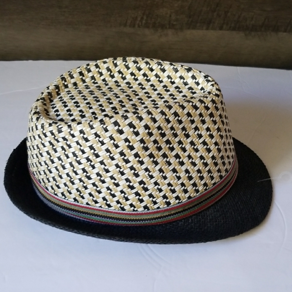 Straw fedora hat NWOT sz 58